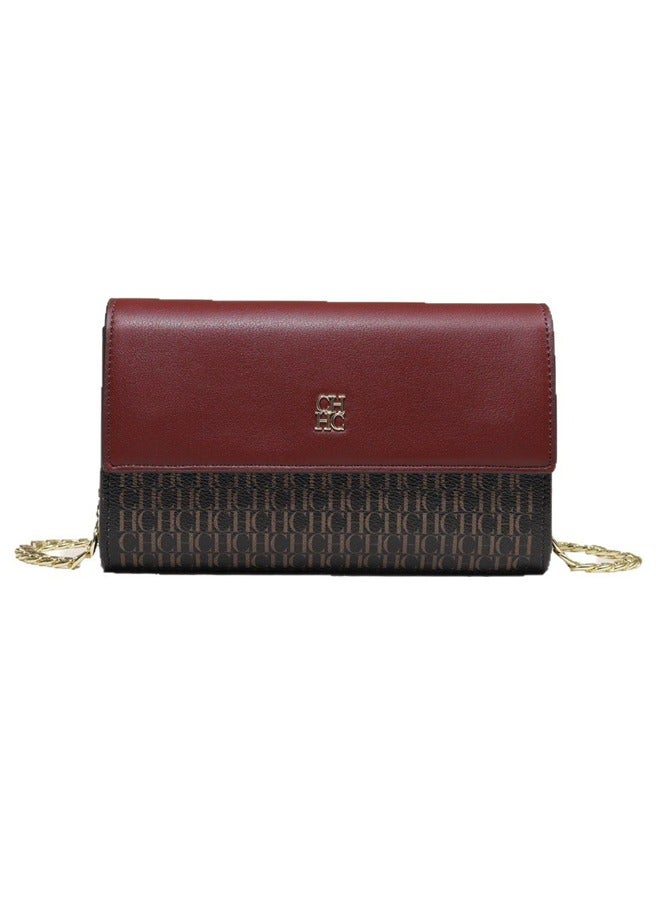 سي اتش سي اتش حقيبة كتف نسائية CHCH بتصميم كلاسيكي وحرفية متقنة تصميم عصري مع حزام سلسلة متعدد الألوان - Image 1